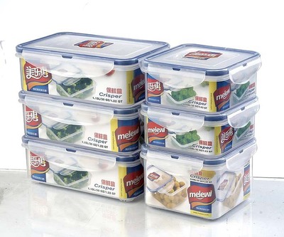 【廠家批發定做2014年創意新款塑料保鮮盒六件套 禮品促銷鎖扣飯盒】價格,廠家,圖片,保鮮盒、飯盒,臺州市黃巖美都塑膠-